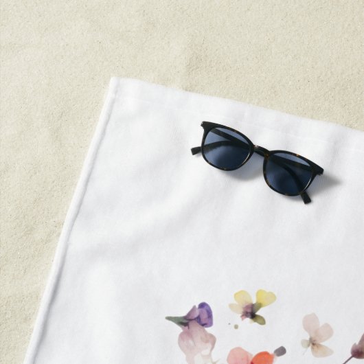 Schmetterlingsmuster der Blume Strandtuch (Beispiel)