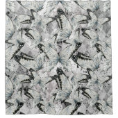 Schmetterlingsmuster Duschvorhang (Vorderseite)