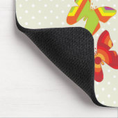 Schmetterlingsmuster, farbenfrohe Schmetterlinge,  Mousepad (Ecke)