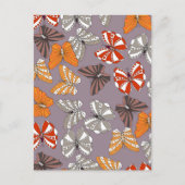 Schmetterlingsmuster Feiertagspostkarte (Vorderseite)