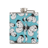 Schmetterlingsmuster Flachmann (Rückseite)