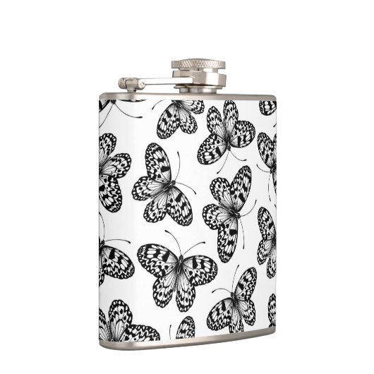 Schmetterlingsmuster Flachmann (Rechts)