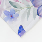 Schmetterlingsmuster Fleece Blankon (Ecke)