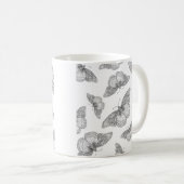 Schmetterlingsmuster für Pen und Tinte Kaffeetasse (VorderseiteRechts)