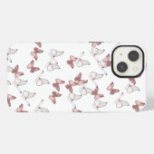 Schmetterlingsmuster Gehäuse iPhone Hülle (Rückseite (Horizontal))