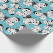 Schmetterlingsmuster Geschenkpapier (Ecke)