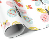 Schmetterlingsmuster geschenkpapier (Rolleneckpunkt)