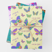 Schmetterlingsmuster Geschenkpapier Set (Beispiel)