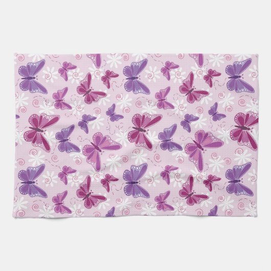 Schmetterlingsmuster Geschirrtuch (Horizontal)