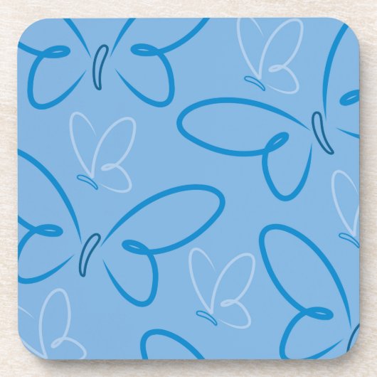 Schmetterlingsmuster Getränkeuntersetzer (Vorderseite)