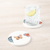 Schmetterlingsmuster Getränkeuntersetzer (Seite)