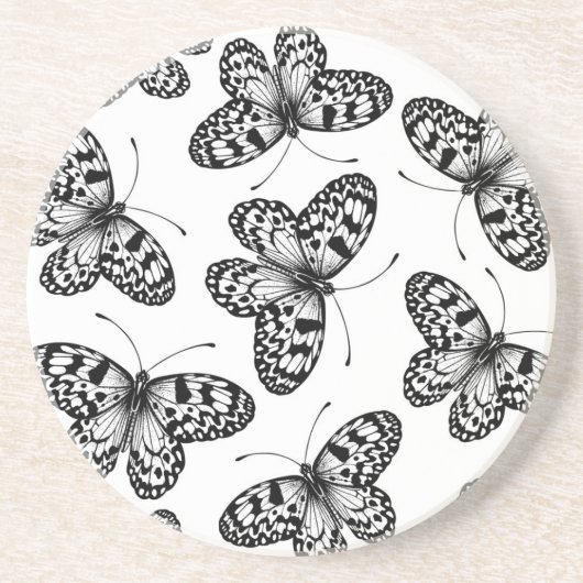 Schmetterlingsmuster Getränkeuntersetzer (Vorne)