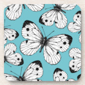Schmetterlingsmuster Getränkeuntersetzer (Vorderseite)
