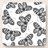 Schmetterlingsmuster Getränkeuntersetzer (Vorderseite)