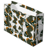 Schmetterlingsmuster Große Geschenktüte (Vorderseite Schrägansicht)