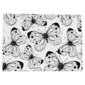 Schmetterlingsmuster Große Geschenktüte (Rückseite)