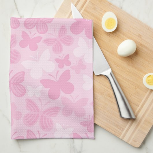 Schmetterlingsmuster Handtuch (Viertel Falte)