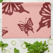 Schmetterlingsmuster Handtuch (Gefaltet)