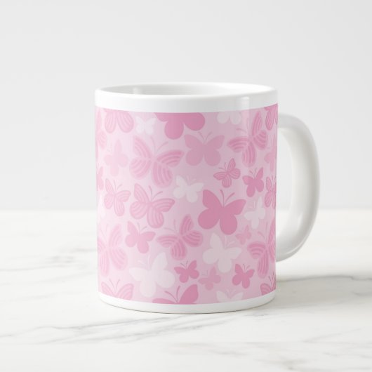 Schmetterlingsmuster Jumbo-Tasse (Vorderseite Rechts)