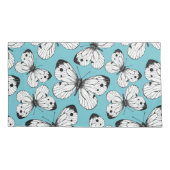 Schmetterlingsmuster Kissenbezug (Rückseite-Links)