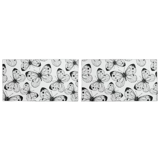 Schmetterlingsmuster Kissenbezug (Vorderseite-Set)