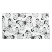 Schmetterlingsmuster Kissenbezug (Rückseite-Links)