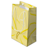Schmetterlingsmuster Kleine Geschenktüte (Rückseite Schrägansicht)