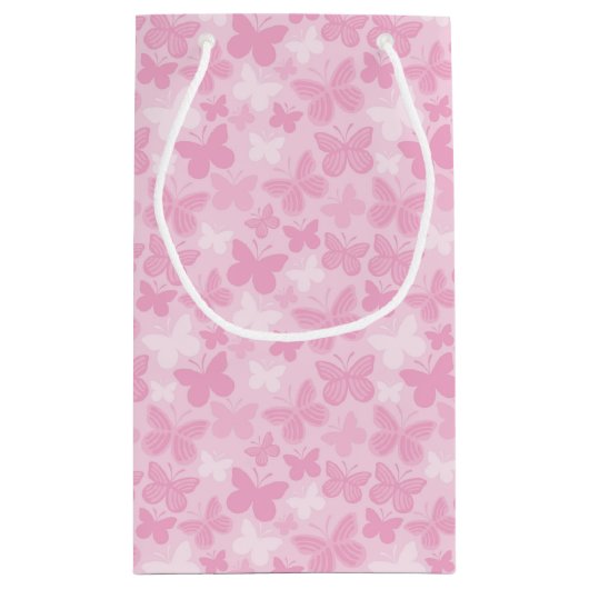 Schmetterlingsmuster Kleine Geschenktüte (Rückseite)