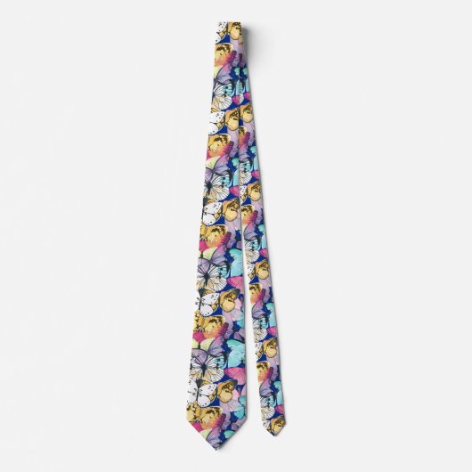 Schmetterlingsmuster Krawatte (Vorderseite)