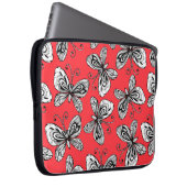 Schmetterlingsmuster Laptopschutzhülle (Vorne Rechts)