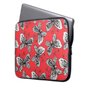 Schmetterlingsmuster Laptopschutzhülle (Vorderseite Links)