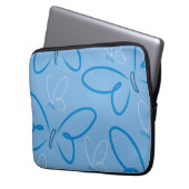 Schmetterlingsmuster Laptopschutzhülle (Vorderseite Links)