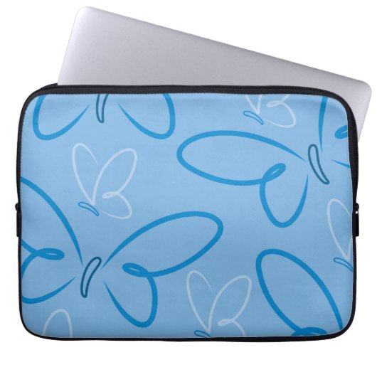 Schmetterlingsmuster Laptopschutzhülle (Vorderseite)