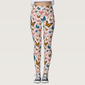 Schmetterlingsmuster Leggings (Vorderseite)