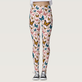 Schmetterlingsmuster Leggings