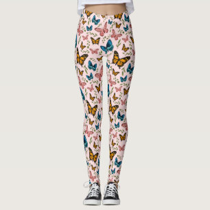 Schmetterlingsmuster Leggings