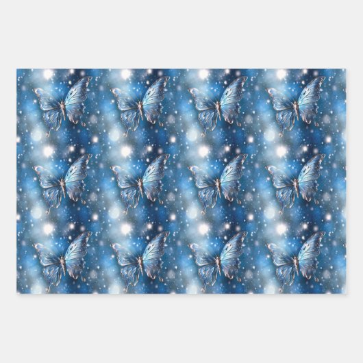 Schmetterlingsmuster magisch verzaubert nahtlos ch geschenkpapier set (Vorderseite 2)