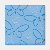 Schmetterlingsmuster Magnet (Vorne)