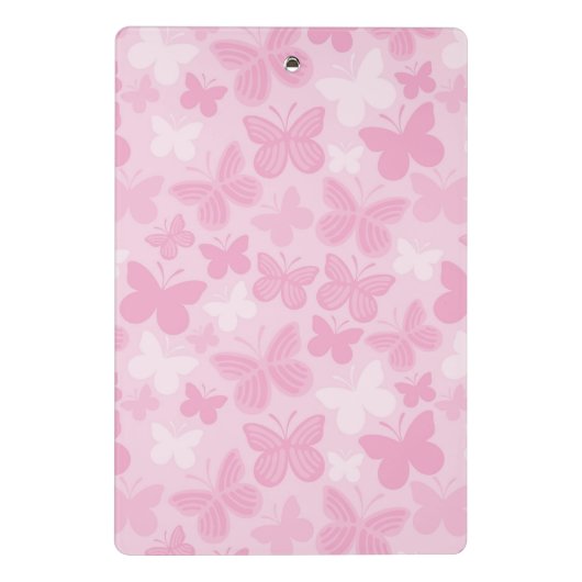Schmetterlingsmuster Mini Klemmbrett (Rückseite)