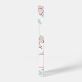 Schmetterlingsmuster mit Namen iPhone Hülle (Linke Seite)