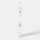 Schmetterlingsmuster mit Namen iPhone Hülle (Rechte Seite)