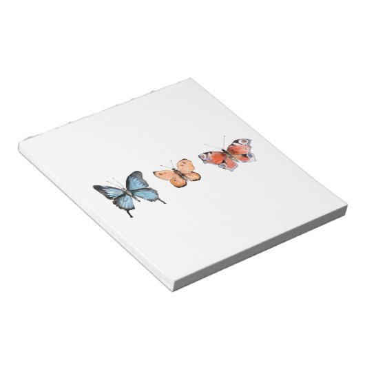 Schmetterlingsmuster Notizblock (angewinkelt)