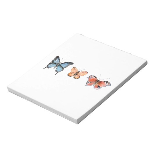Schmetterlingsmuster Notizblock (Rotiert)