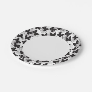 Schmetterlingsmuster Pappteller