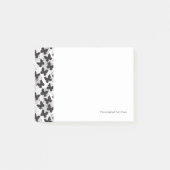 Schmetterlingsmuster Post-it Klebezettel (Vorderseite)