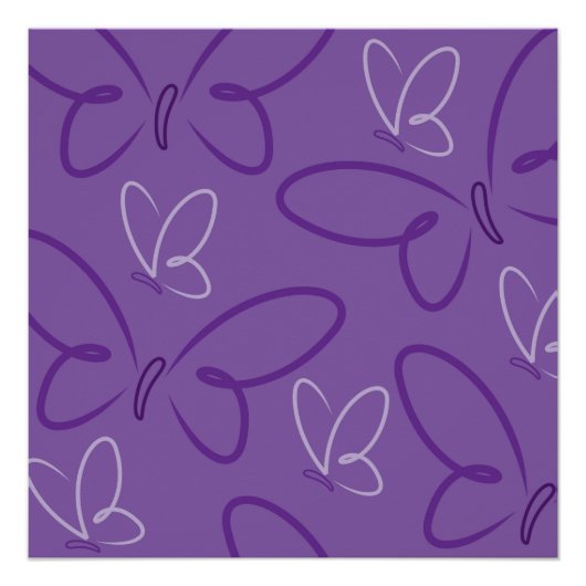Schmetterlingsmuster Poster (Vorderseite)