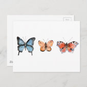 Schmetterlingsmuster Postkarte (Vorne/Hinten)