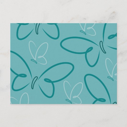 Schmetterlingsmuster Postkarte (Vorderseite)