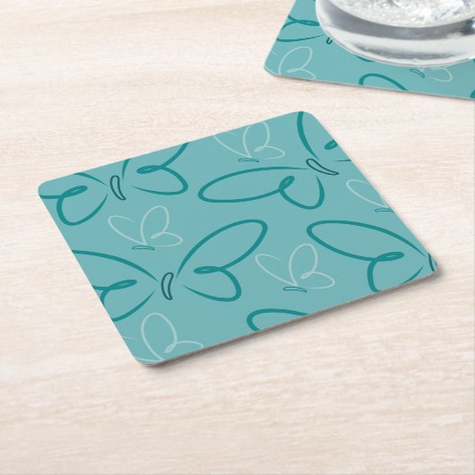 Schmetterlingsmuster Rechteckiger Pappuntersetzer (angewinkelt)