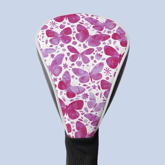 Schmetterlingsmuster Rosa Farbe Golf Headcover